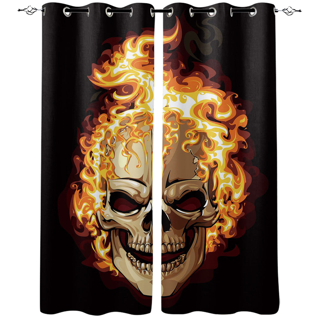 Gardiner Dödskalle Eldslågor