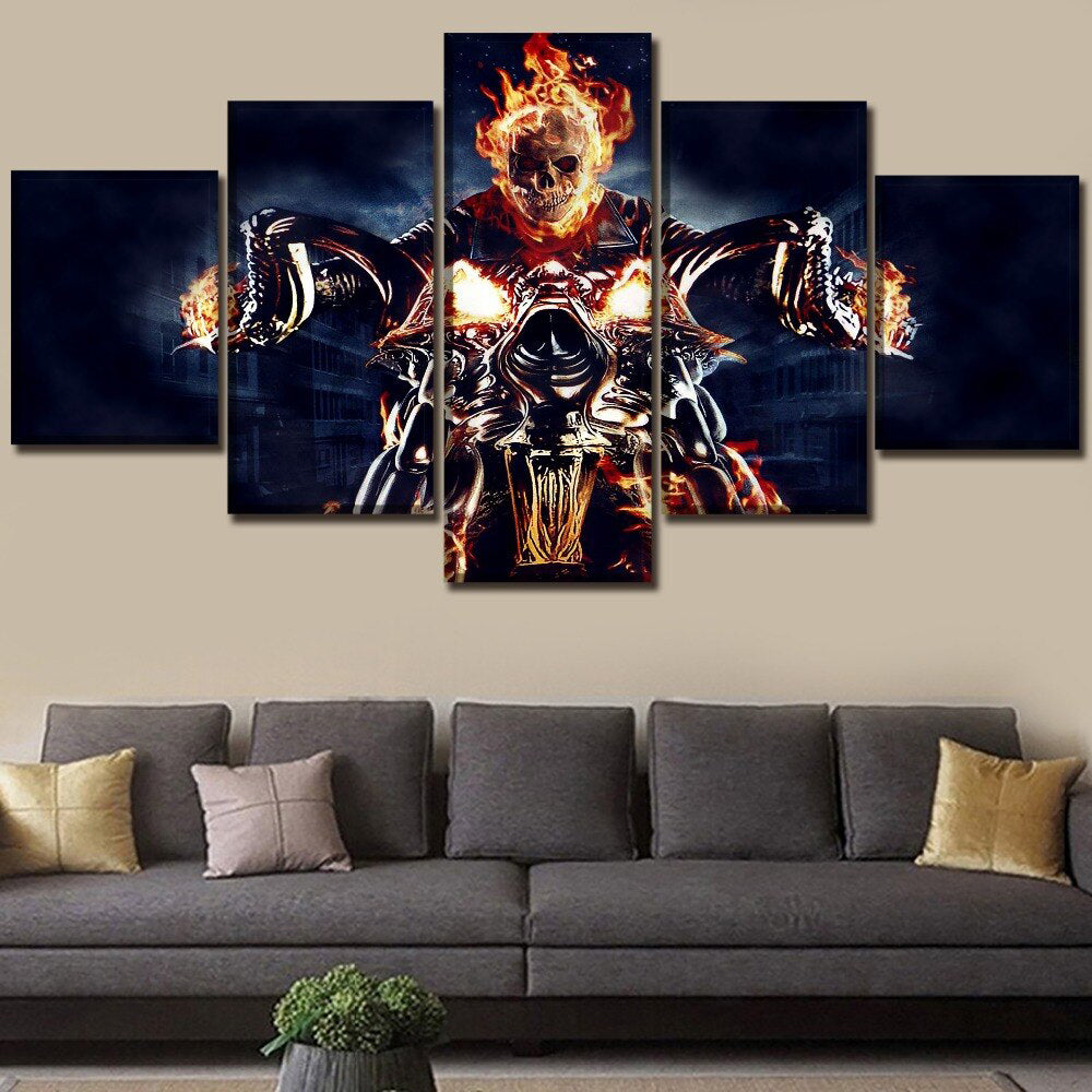 Tavla Brinnande Dödskalle