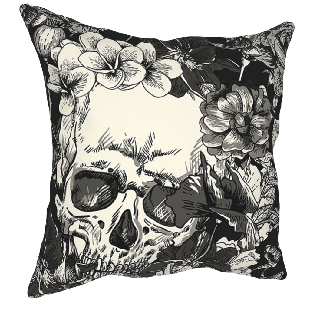 Goth Kuddfodral Med Dödskalle