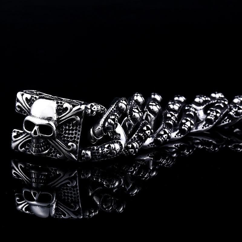 Dödskalle Armband Herr