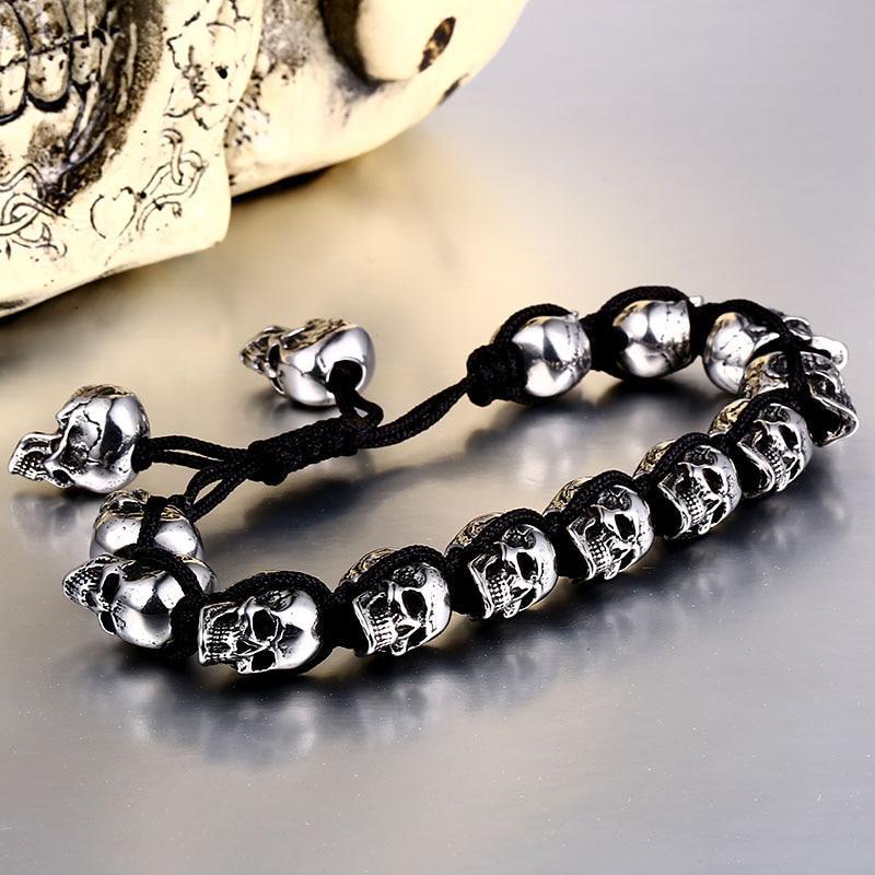 Dödskalle Armband Herr