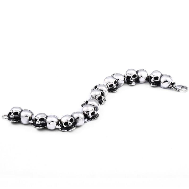 Dödskalle Armband Stål