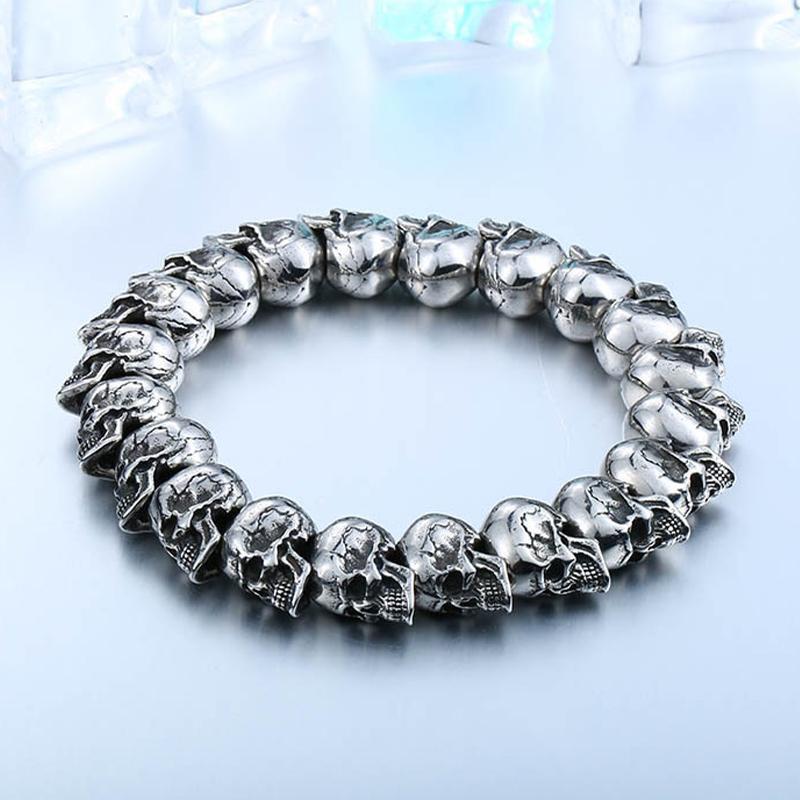 Dödskalle Armband Stål