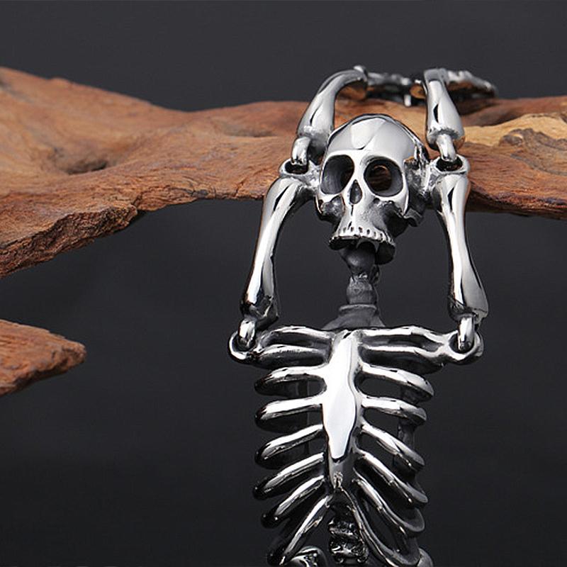 Stålarmband Skelett