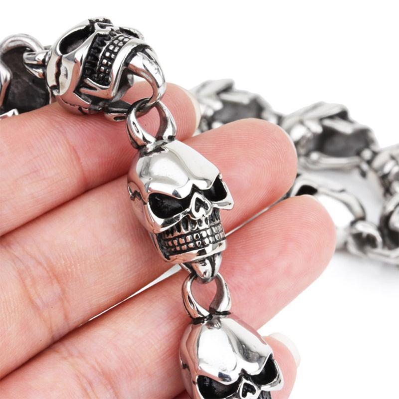 Dödskalle Halsband Broken Skulls (Stål)