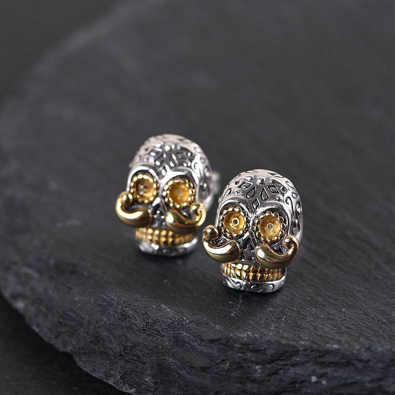 Örhängen Kranium Silver