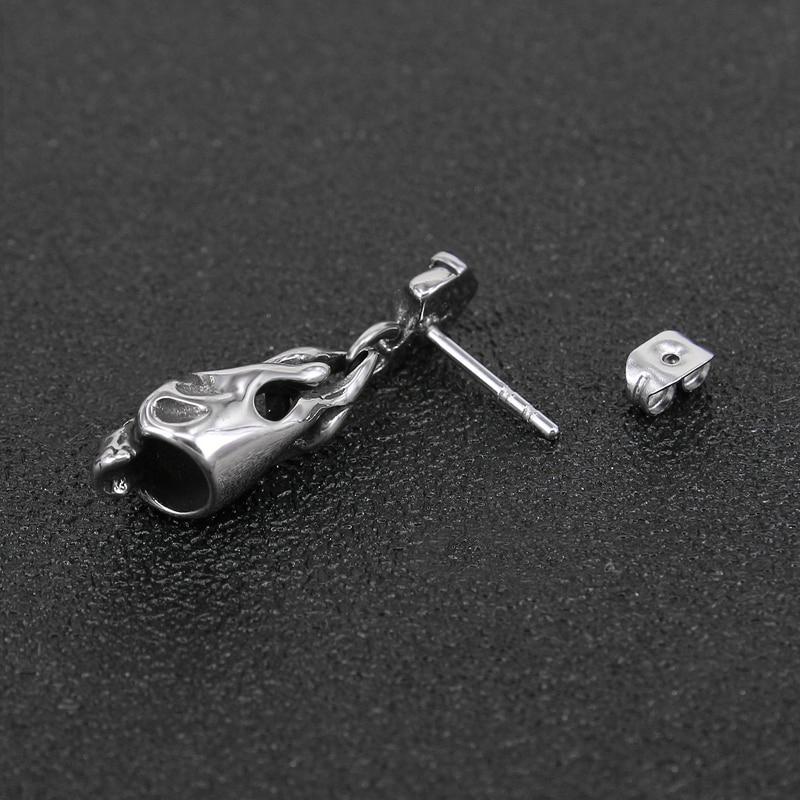 Flaming Skulls Örhängen