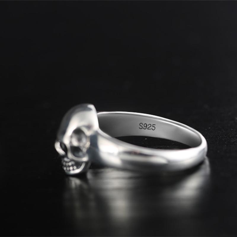 Dödskallering Silver Förlovningsring
