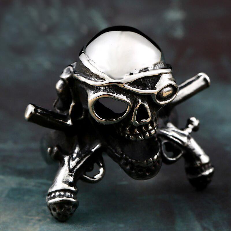 Dödskalle Ring Pirat