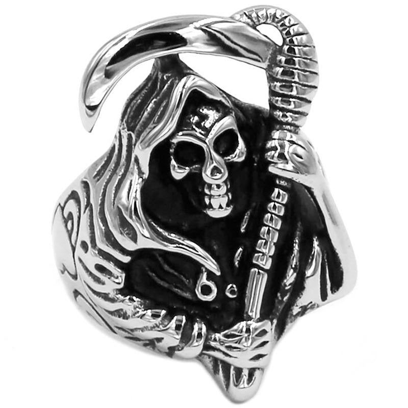 Dödskallering Liemannen (Stål)