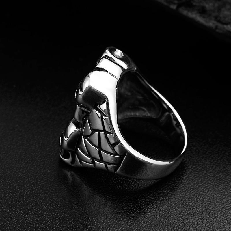 Biker Ring Med Kors
