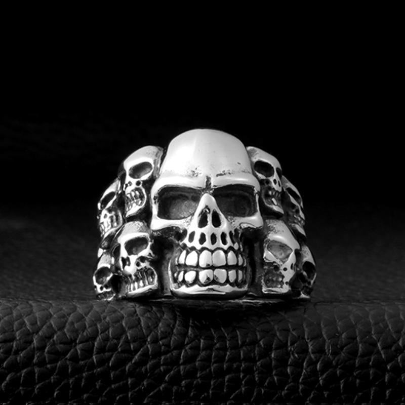 Dödskallering Diabolical Souls (Stål)