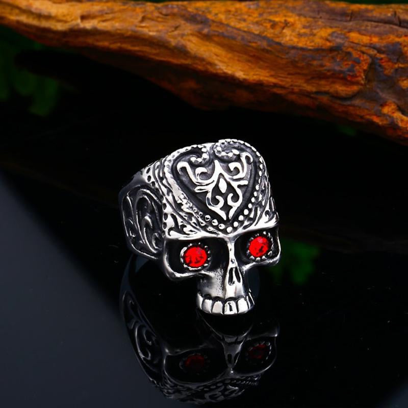 Dödskallering Sacred Ornaments (Stål)