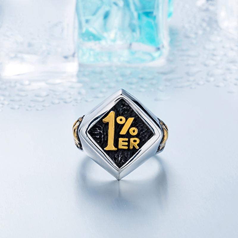 Biker Ring 1% I Stål