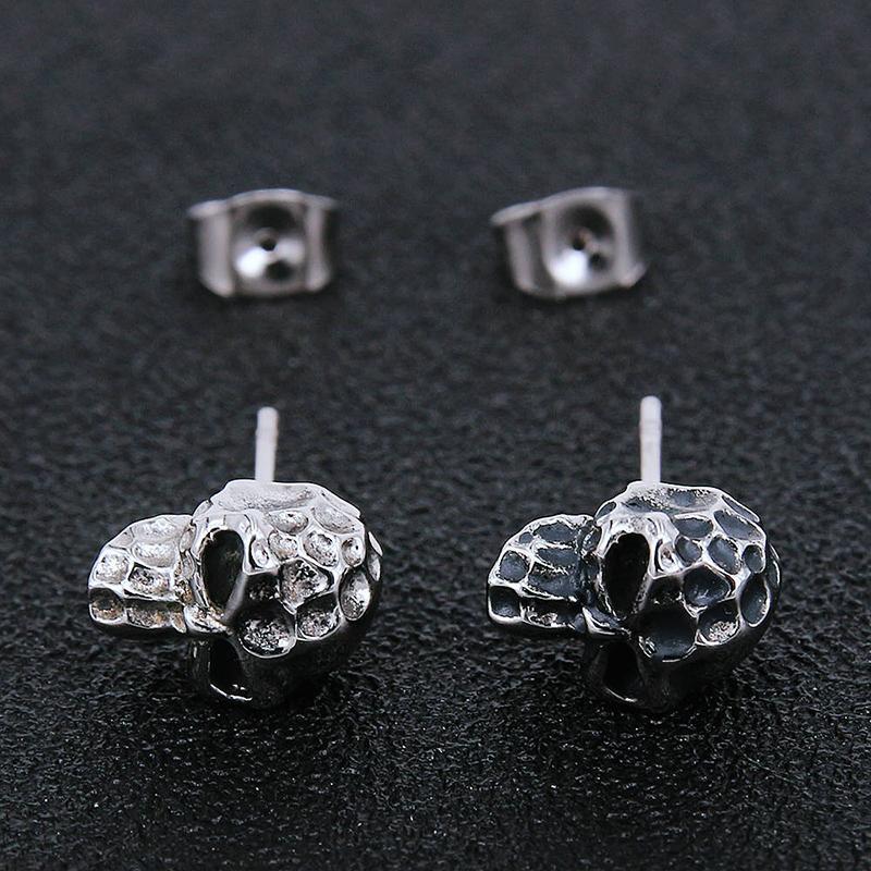 Utomjording Dödskalle Örhängen