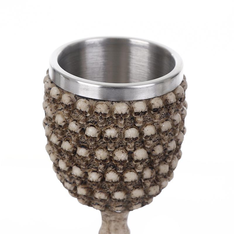 Gotiskt Dödskalle Vinglas