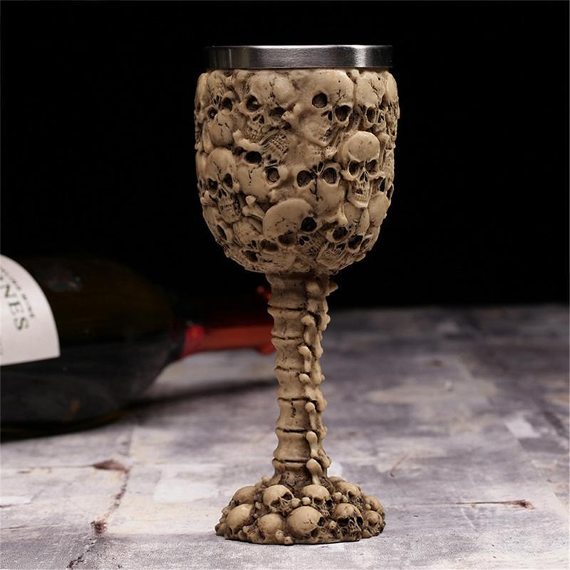 Dödskalle Vinglas Cemetery Skulls