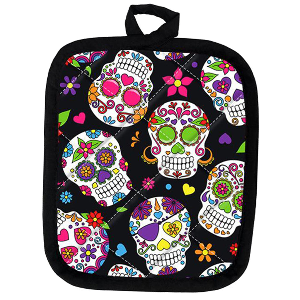 Grytlapp Med Sugar Skull