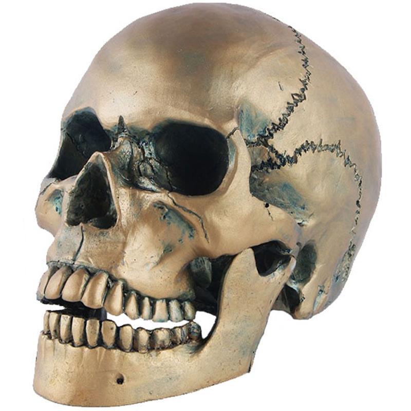 Dödskalle Prydnad Guld