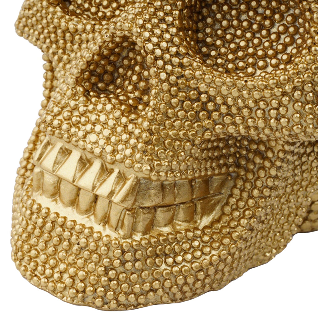 Guldfärgad Dekorativ Dödskalle