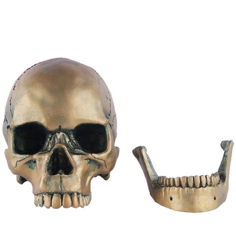 Dödskalle Inredning Guld