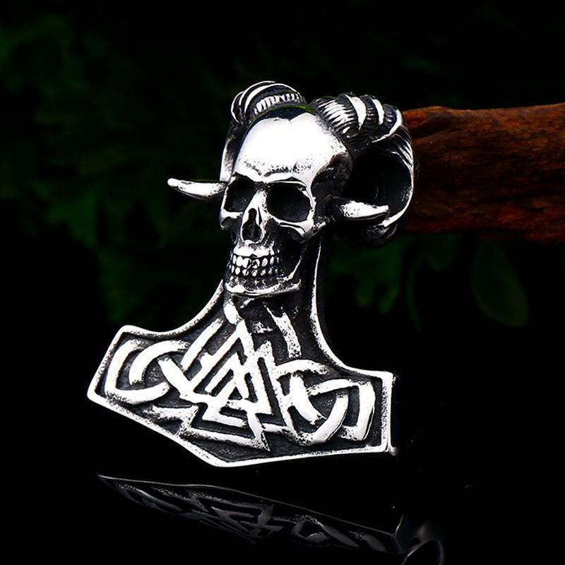 Viking Halsband Med Dödskalle