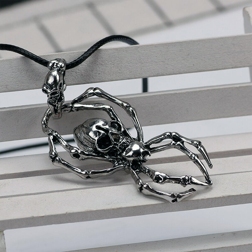 Halsband Med Spindel-Dödskalle