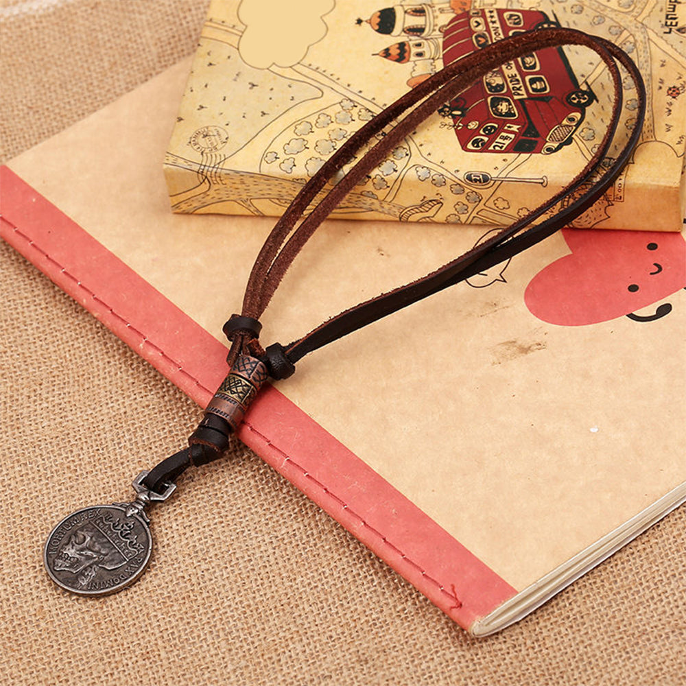 Halsband Med Dödskalle Medalj