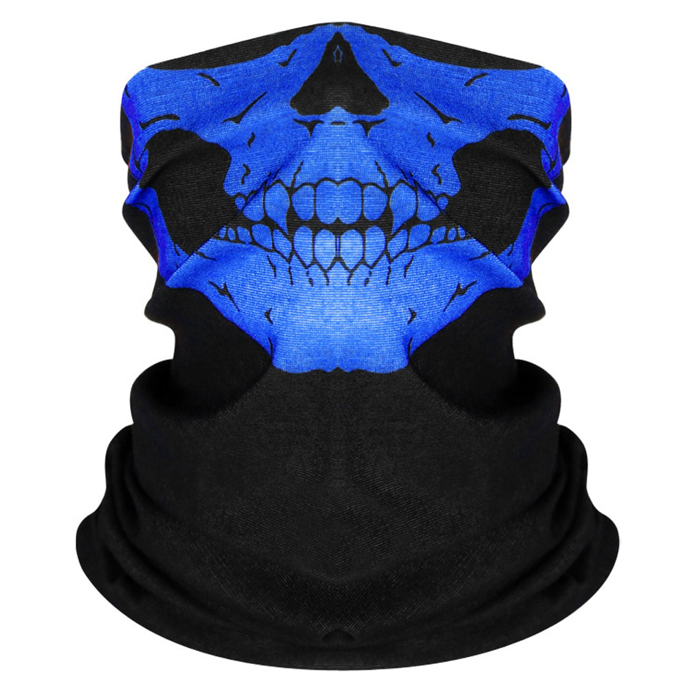 Halsvärmare Med Blå Dödskalle