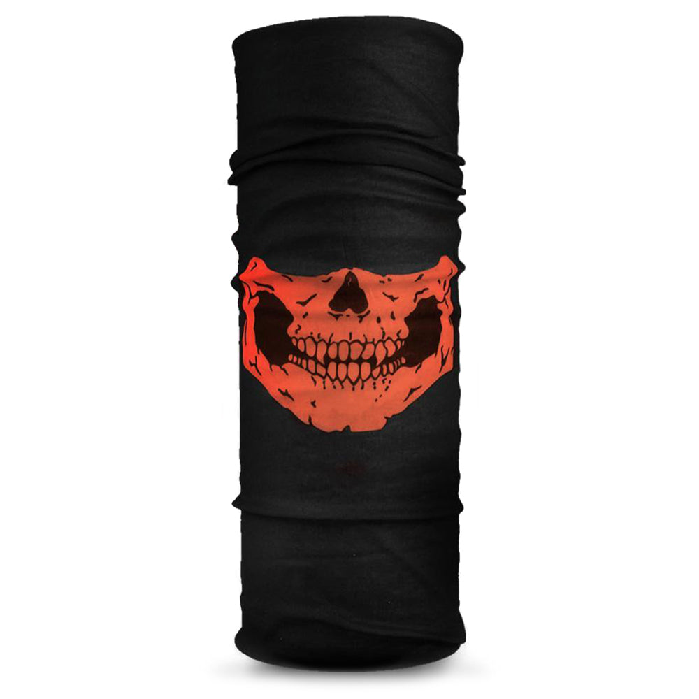 Halsvärmare Med Orange Dödskalle