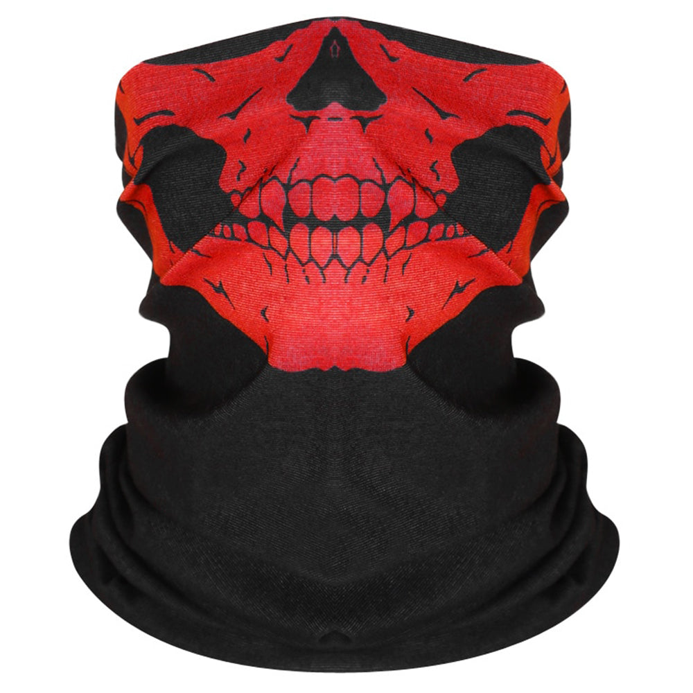 Halsvärmare Med Röd Dödskalle