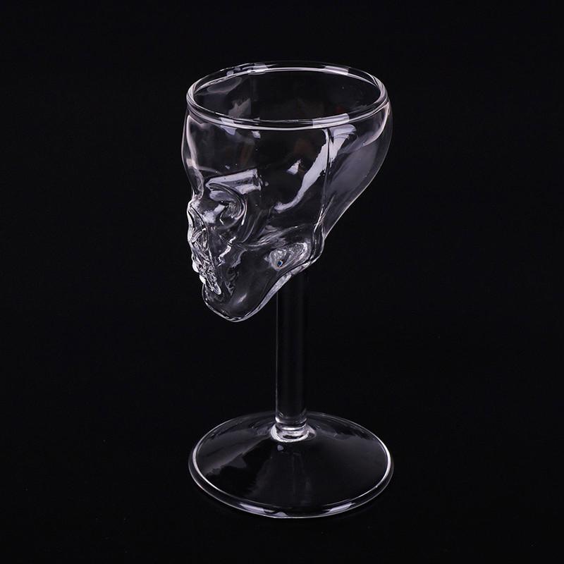 Handblåst Dödskalle Vinglas