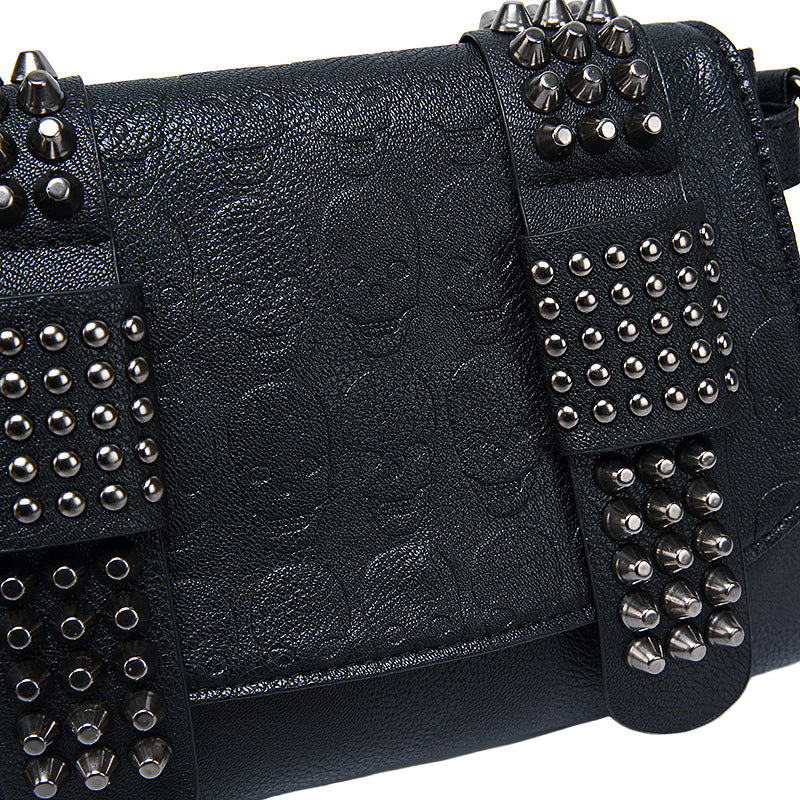 Närbild Dödskalle Handväska