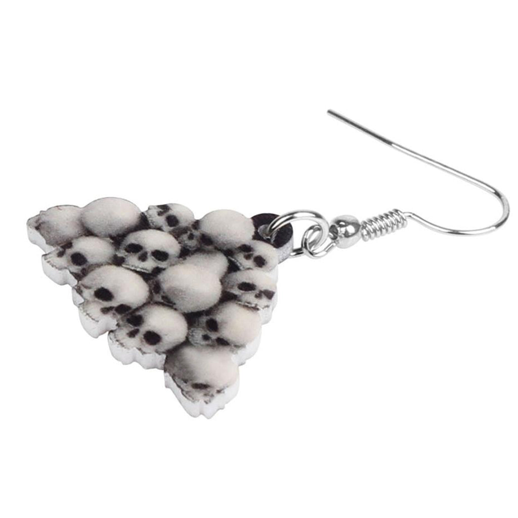 Hängande Örhängen Med Dödskallar