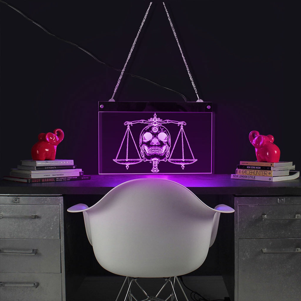 Hängande Lampa LED Dödskalle