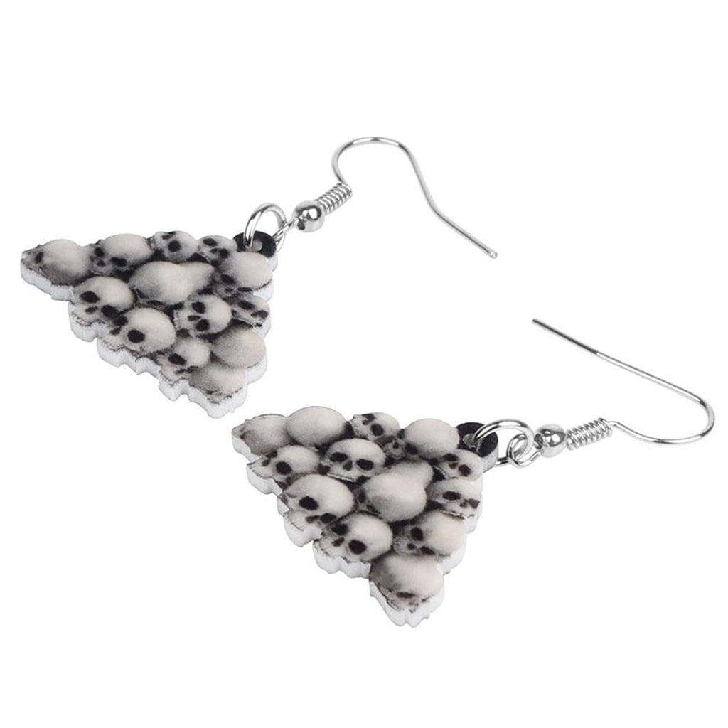 Hängande Örhängen Med Dödskallar