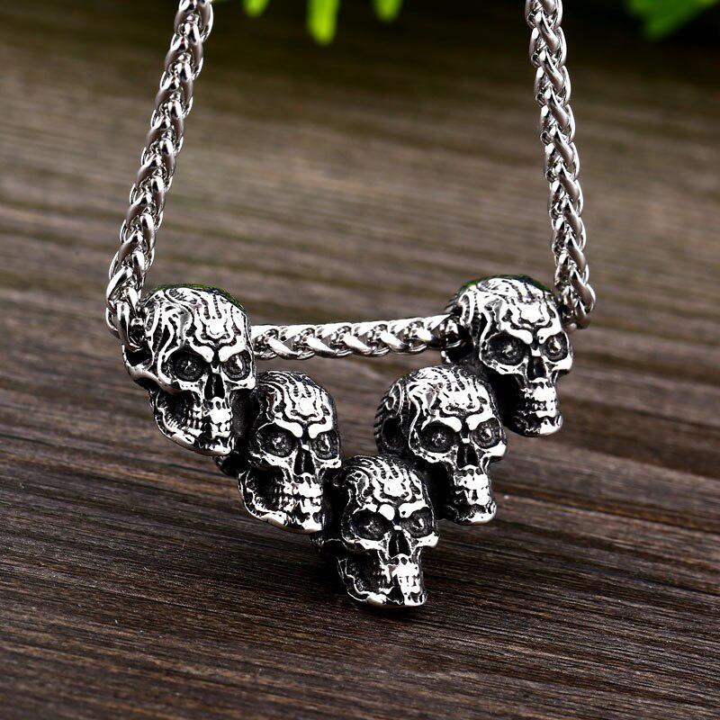 Billigt Dödskalle Halsband