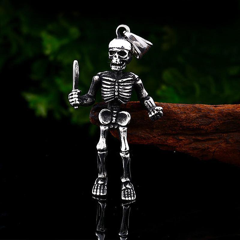 Biker Halsband Skelett