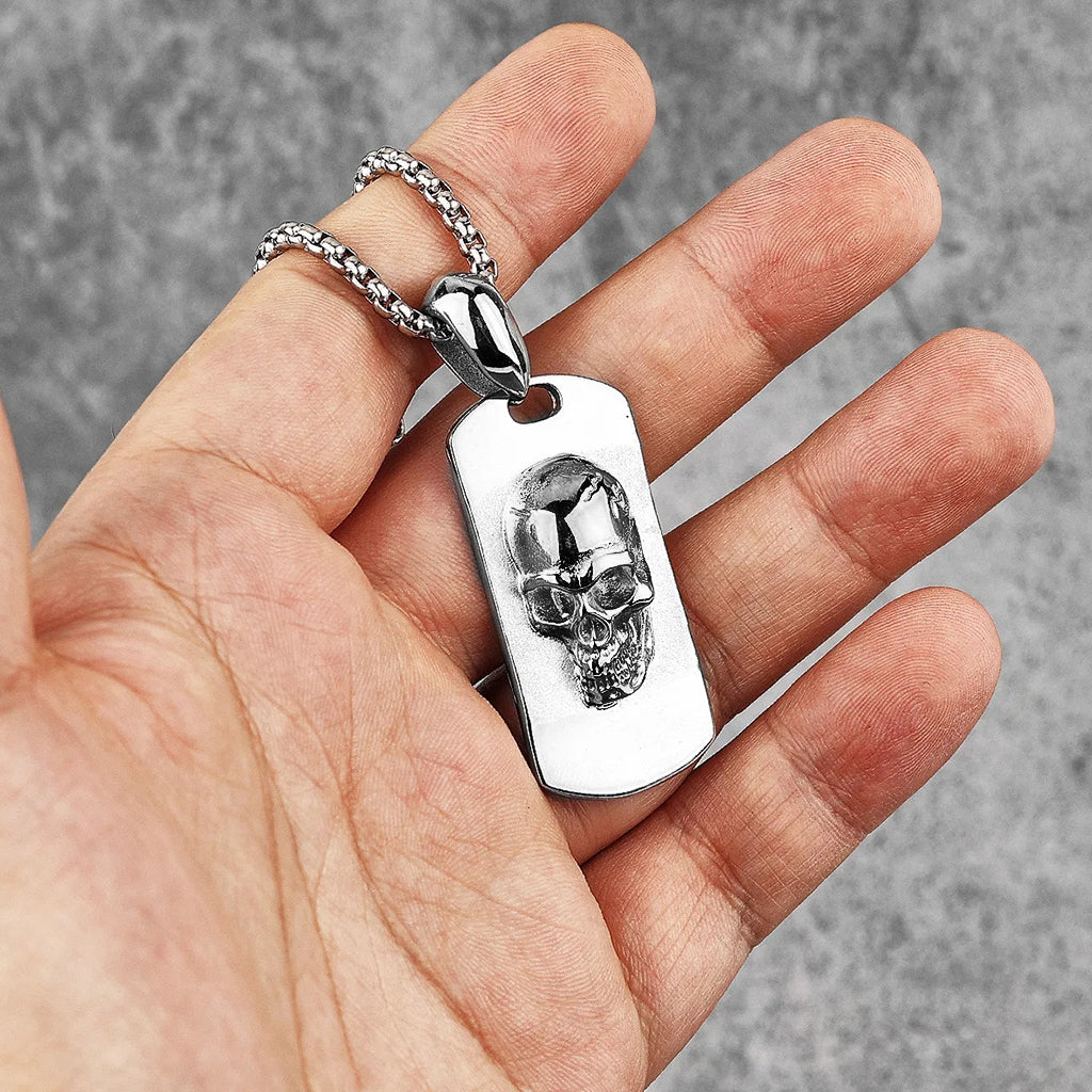 Dödskalle Halsband Med Kranium