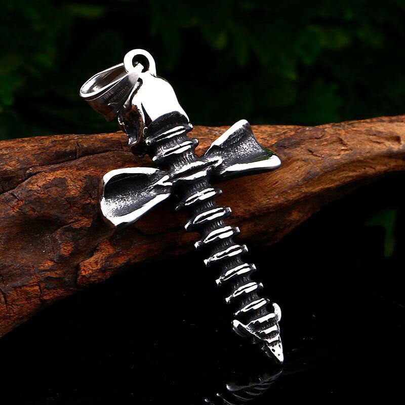 Halsband Kristet Kors Stål