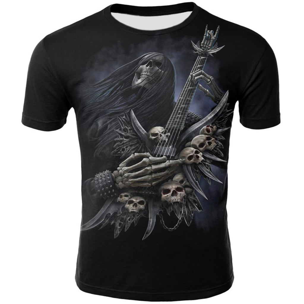 Heavy Metal T-Shirt Dödskallar
