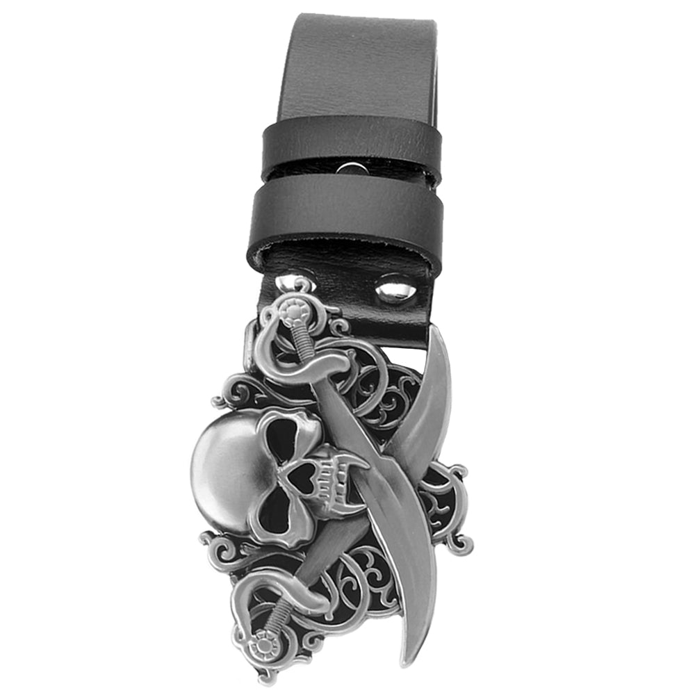 Herrbälte Dödskalle Med Svärd