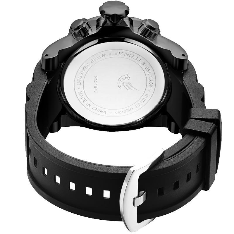 Dödskalle Klocka Svart Armband