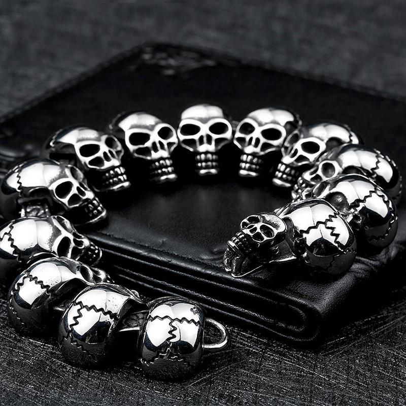 Dödskalle Armband Herr