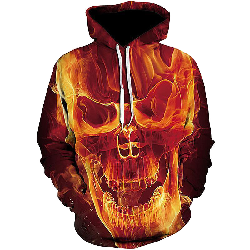 Hoodie Brinnande Kranium