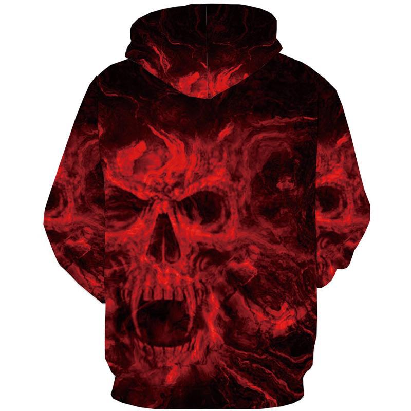 Billig Dödskalle Hoodie