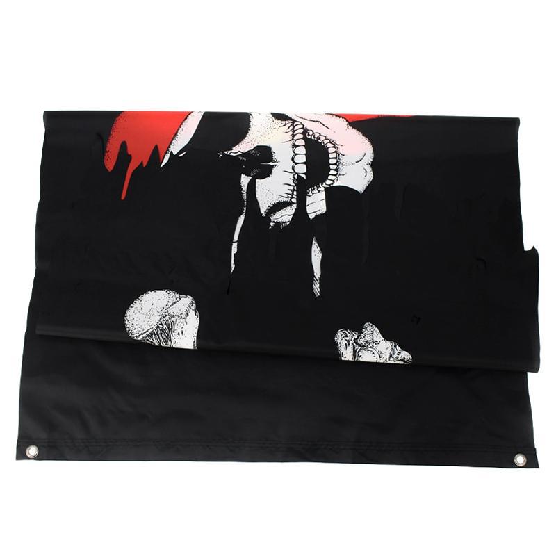 Svart Flagga Med Pirat