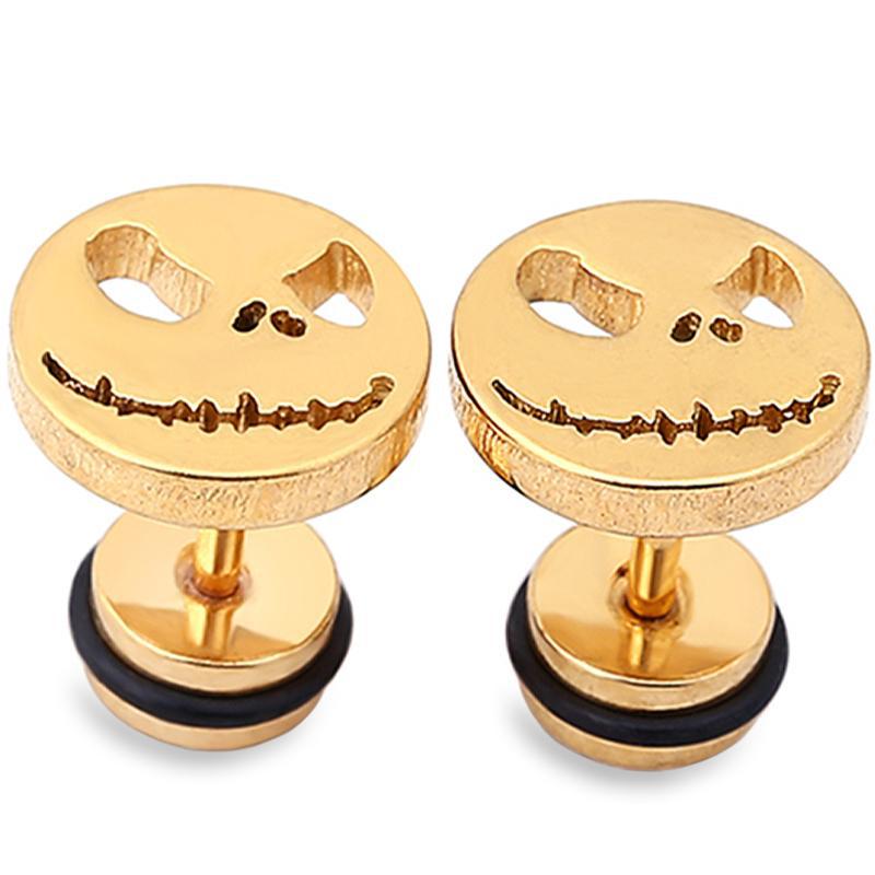 Guldfärgade Jack Skellington Örhängen