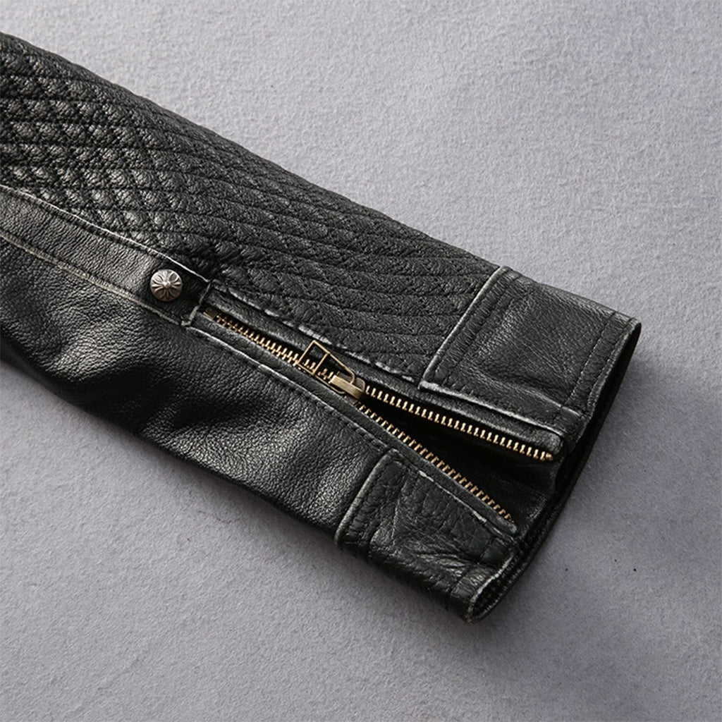 Jacka Med Stort Dödskalle Ryggmärke