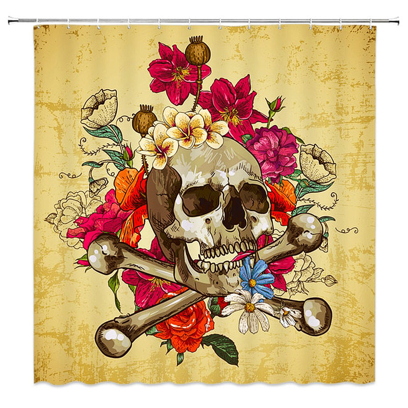 Duschdraperi Pirat Dödskalle